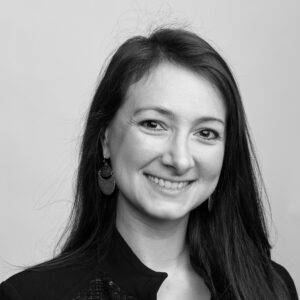 Black and white photo of Alix Pollack.