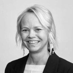 Black and white photo of Amy Luther.