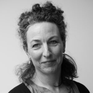 Black and white photo of Caroline Pickard.