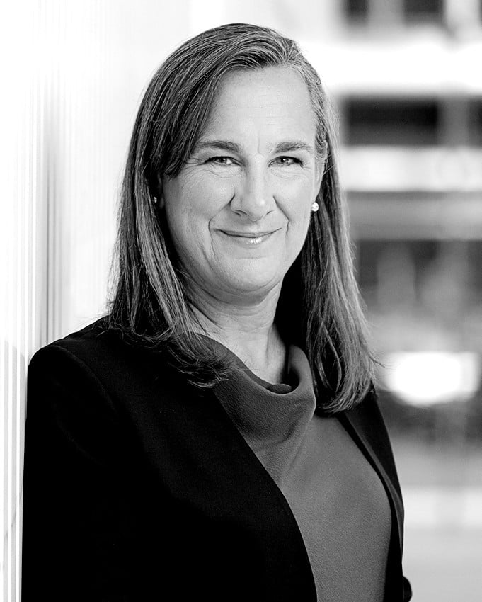 Janet Foutty Black and white headshot