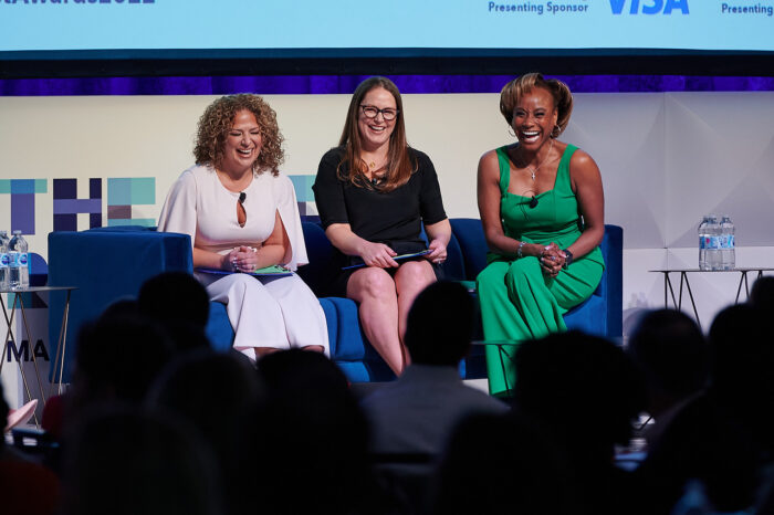 From left: Veronica Angel, Senior Manager, Diversity, Equity & Inclusion, Boston Scientific; Erica VErmeij, Principal Analyst, Talent Analytics & Insights, Boston Scientific; Ebony Travis, Director, Global HR & EEO Policy, Programs, & Audit, Boston Scientific