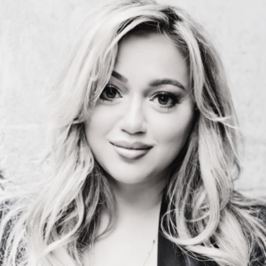 Black and white photo of Aliya Ansari.