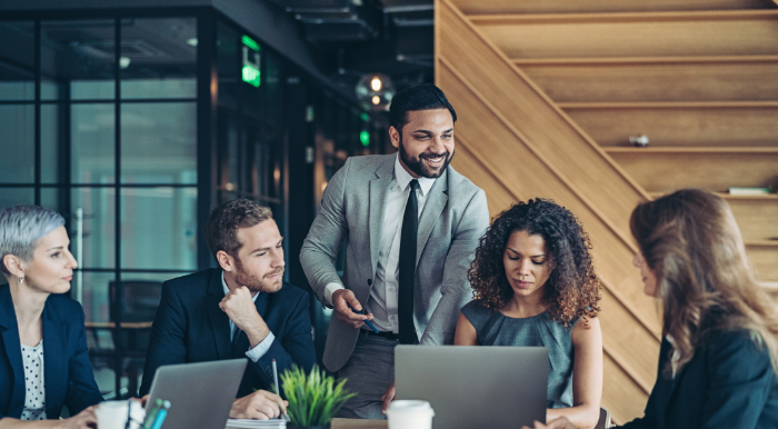 young professionals working together