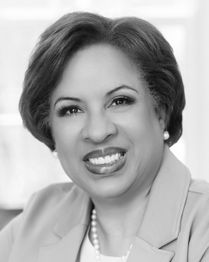 greyscale headshot of Toni Townes-Whitley of SAIC